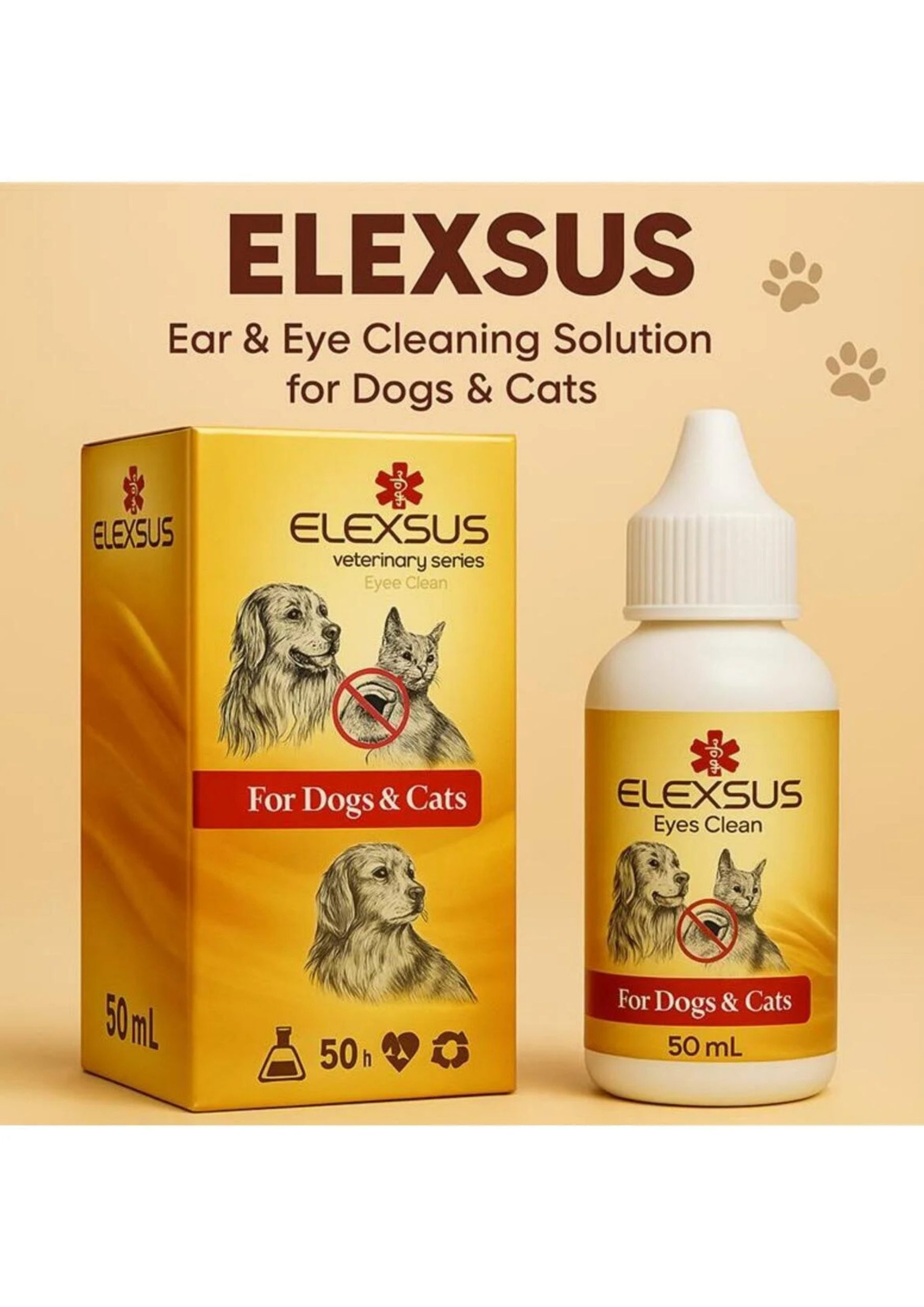 Adsız tasarım (2) Kedi Köpek 50 ml - Göz Akıntısı Ve Göz Yaşı Lekesi Çıkarıcı Damla - Görsel 1