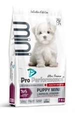 Yavru Mini Irk Kuzu Etli ve Yaban Mersinli Köpek Maması 7 Kg