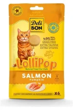 Kedi Ödül Maması Lolipop Somonlu 6'Lı