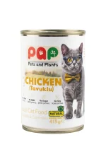 Tavuklu Yetişkin Kedi Konservesi 415 gr x 24 Adet - Ekonomik Koli Yaş Mama