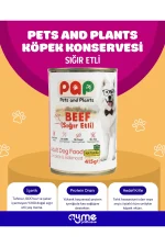 PAP Premium Sığır Etli Yetişkin Köpek Konserve Maması 415 gr x 24- Yüksek Et Oranlı Yaş Mama - Görsel 4