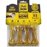 DERİ PRES KEMİK 7CM XS BOY 4LÜ PAKET NATUREL